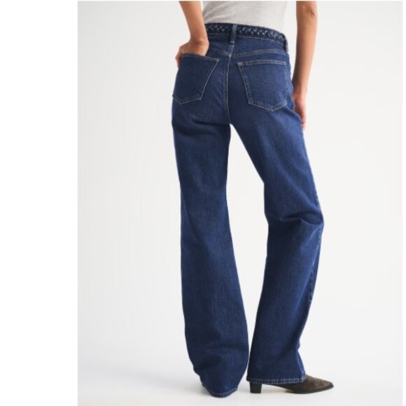 Abercrombie & Fitch 90s Relaxed High-Rise Jeans Sz 33 / 16 Short - Picture 4 of 13